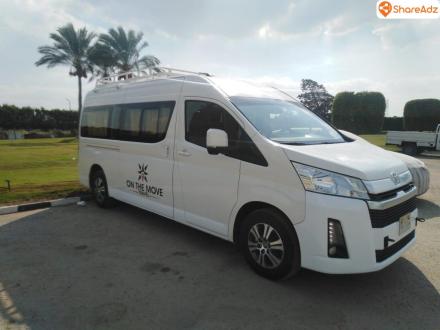 إيجار تويوتا هايس 14 راكب - الموثوقية اليابانية لجميع تنقلاتكم!